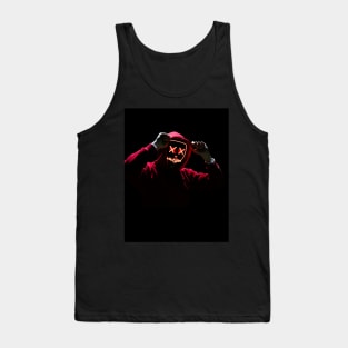 Red Neon mask Tank Top